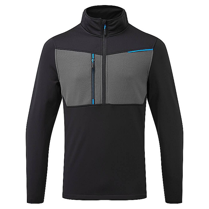 WX3 Jumătate Zip Tech Fleece, PORTWEST T755BKR [1]