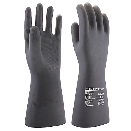 Manusi protectie chimica - Manusi Chimice de Neopren, PORTWEST A820BKR