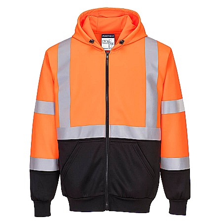 Protectie corp - Hanorac Hi-Vis Bicolor cu Fermoar, PORTWEST B315OBR