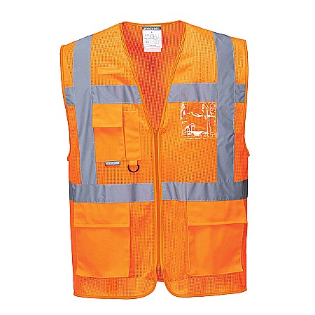 Veste reflectorizante - Vesta Athens Hi-Vis Mesh Executive Vest , PORTWEST C376ORR