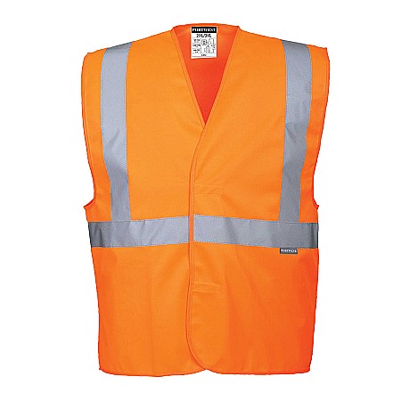 Veste reflectorizante - Vestă cu bretele si banda Hi-Vis , PORTWEST C472ORR