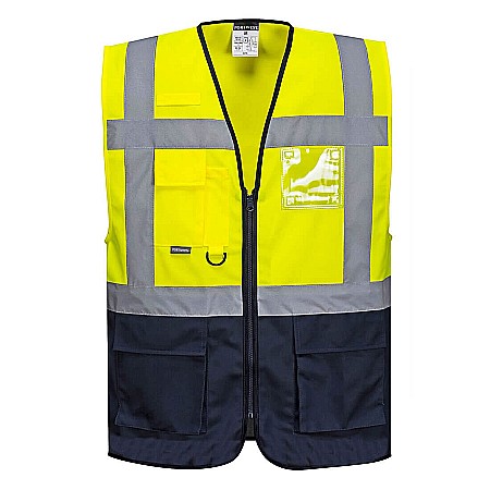 Veste reflectorizante - Vesta Warsaw Hi-Vis Contrast Executive Vest , PORTWEST C476YNR