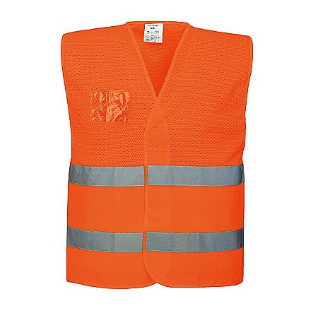 Veste reflectorizante - Vesta  Half Mesh Hi-Vis , PORTWEST C494ORR