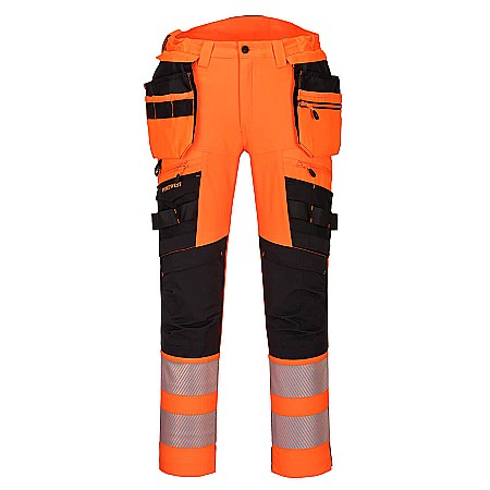 Pantaloni de lucru - Pantaloni de buzunar cu toc detașabil DX4 Hi-Vis Hi-Vis Holster detașabil, PORTWEST DX442OBR