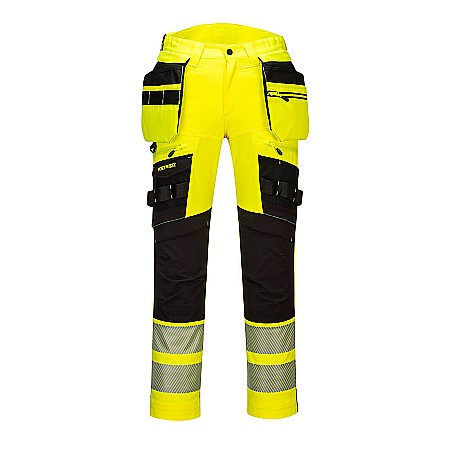 Pantaloni de lucru - Pantaloni de buzunar cu toc detașabil DX4 Hi-Vis Hi-Vis Holster detașabil, PORTWEST DX442YBR