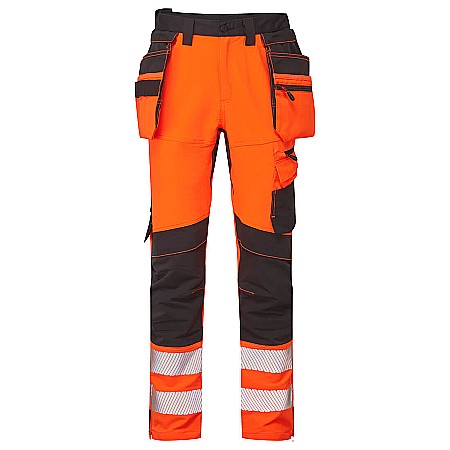 Pantaloni de lucru - DX4 Hi-Vis Detachable Holster Pocket Craft Trousers, PORTWEST DX454OBR
