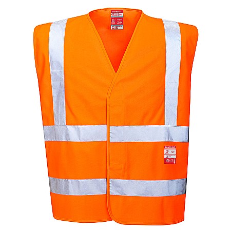 Imbracaminte protectie tip - Vesta HiVis Ignifuga, PORTWEST FR75ORR