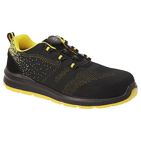 Protectie tip S1P - Portwest Compositelite Wire Lace Safety Trainer Knit S1P, PORTWEST FT08BKY