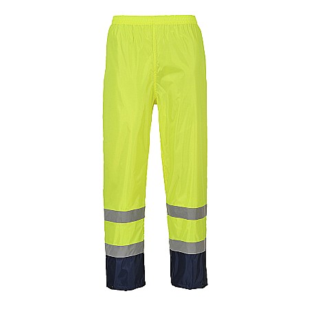 Pantaloni reflectorizanti - Pantaloni de Ploaie Hi-Vis Classic Contrast, PORTWEST H444YNR
