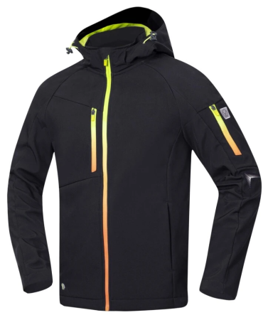 Protectie corp - Jachetă softshell ARDON-CREATRON- neagră neon