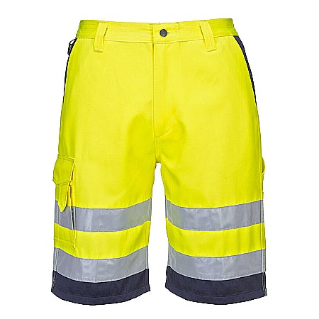 Pantaloni reflectorizanti - Pantaloni scurți Hi-Vis Lightweight Polycotton Hi-Vis, PORTWEST L043YNR
