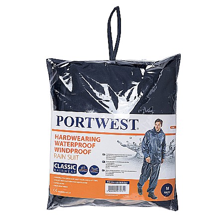 Protectie cap si inaltime - Costum de ploaie Essentials (costum din 2 piese), PORTWEST L440NAR