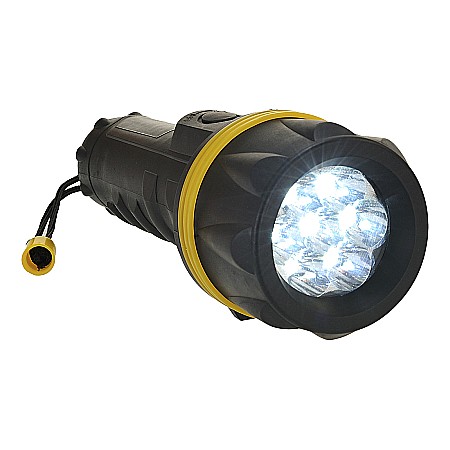 Protectie cap si inaltime - Lanterna cu cauciuc 7 LED , PORTWEST PA60YBR
