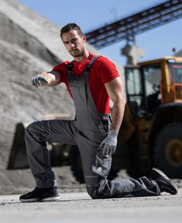 Pantaloni cu bretele ARDON-URBAN+ gri [1]