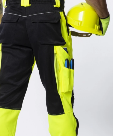 Pantaloni reflectorizanți cu bretele ARDON-SIGNAL+ galben-negru [3]