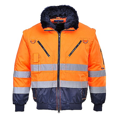 Jachete reflectorizante - Jacheta Pilot 3 in 1 Hi Vis, PORTWEST PJ50ONR
