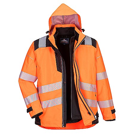 Jachete reflectorizante - Jachetă 3-în-1 HiVis PW3, PORTWEST PW365OBR