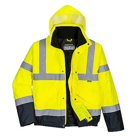 Jachete reflectorizante - Jacheta  Contrast Bomber Hi-Vis , PORTWEST S266YNR