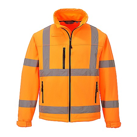 Jachete softshell - Jacheta HiVis Classic Softshell (3L), PORTWEST S424ORR