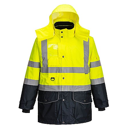 Jachete de lucru - Jacheta respirabila Hi-Vis Breathable 7-in-1 Contrast Traffic , PORTWEST S426YNR