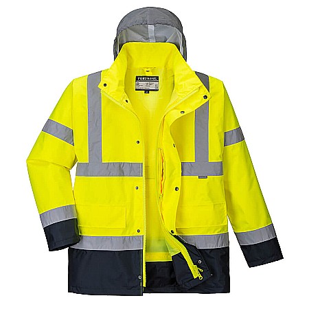 Jachete reflectorizante - Jacheta Hi-Vis 4-in-1 Contrast Traffic , PORTWEST S471YNR