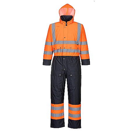 Protectie cap si inaltime - Combinezon HiVis Contrast - Captusit, PORTWEST S485ONR