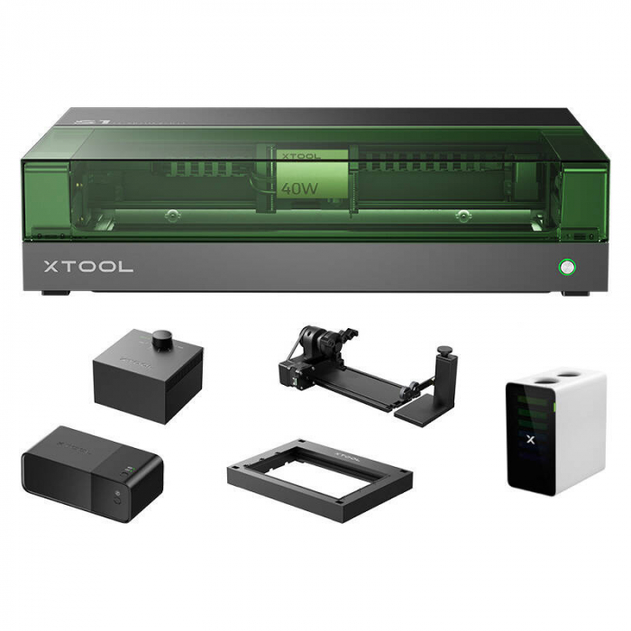 2-in-1 laser engraving machine xTool S1 40W All-in-One Kit (Black) [2]