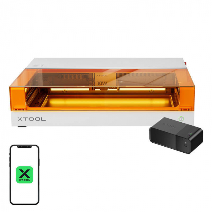 2-in-1 laser engraving machine xTool S1 40W Basic (White) [1]