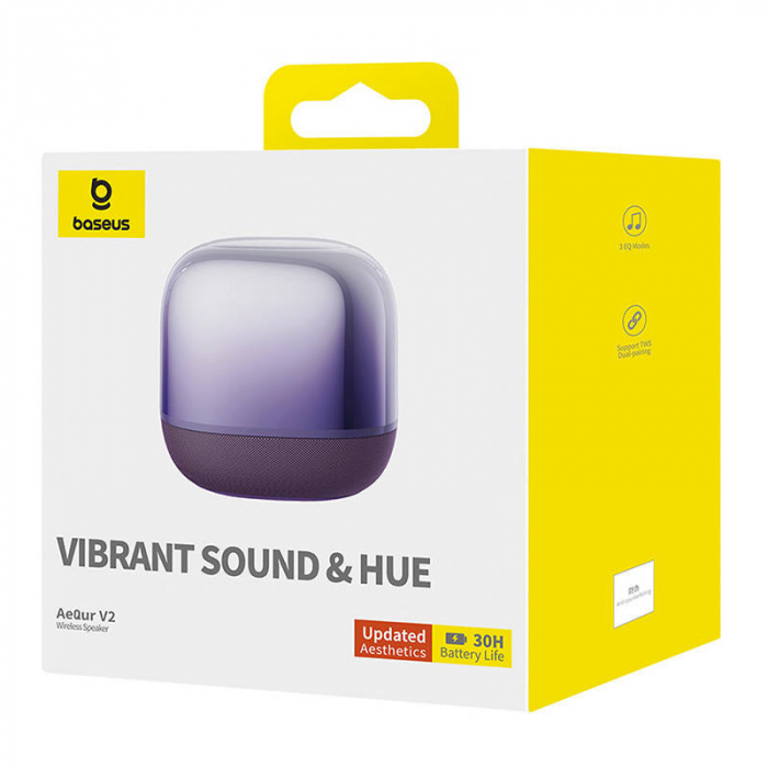 AeQur V2 Wireless Speaker Baseus (Purple) [9]