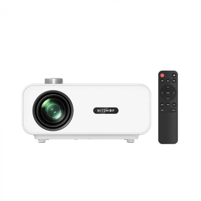 BlitzWolf BW-V5 1080p LED proiector/proiector, HDMI, USB, AV (alb) [4]