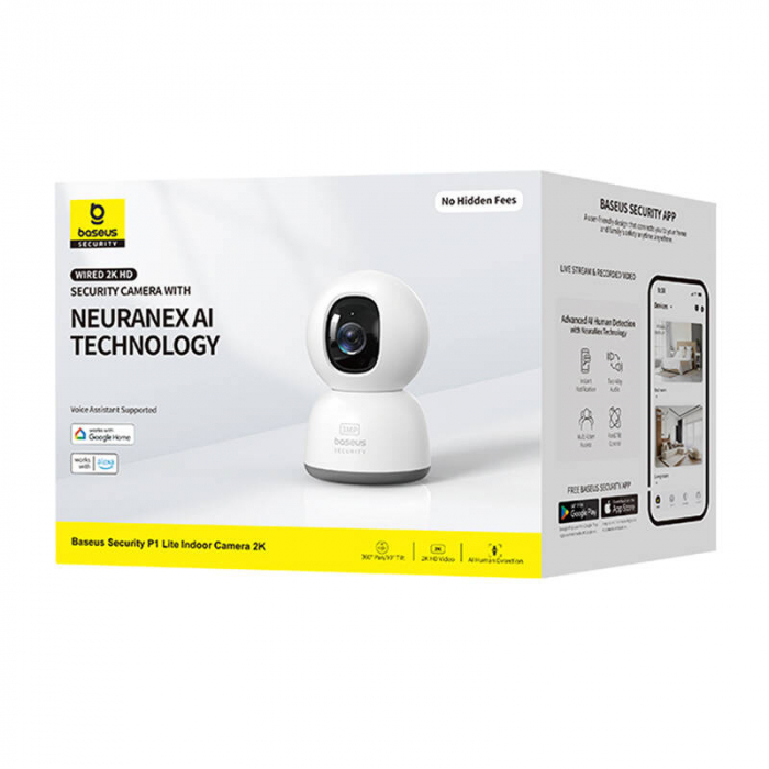 Camera de interior Baseus P1 Lite 2K (alb) [8]