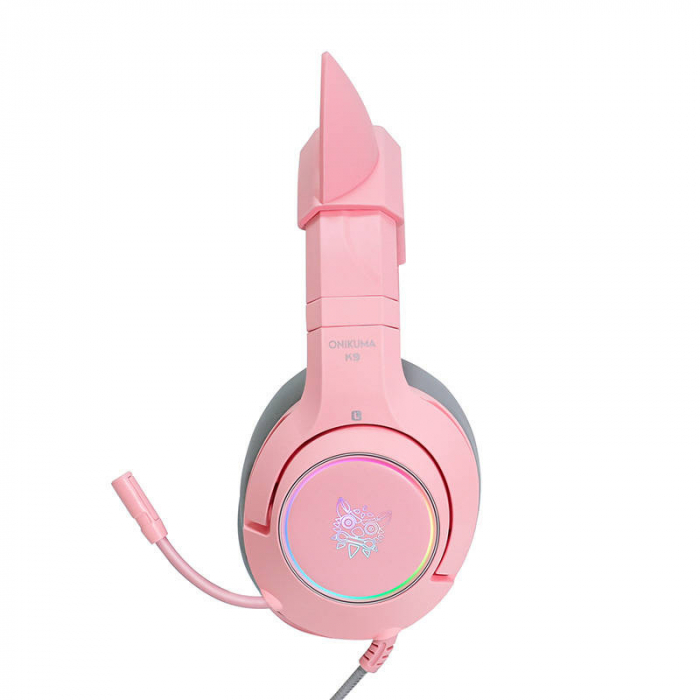 Casti de gaming ONIKUMA K9 Pink RGB [4]