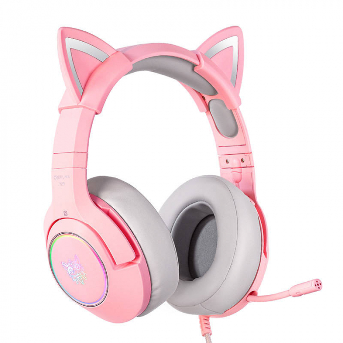 Casti de gaming ONIKUMA K9 Pink RGB [2]