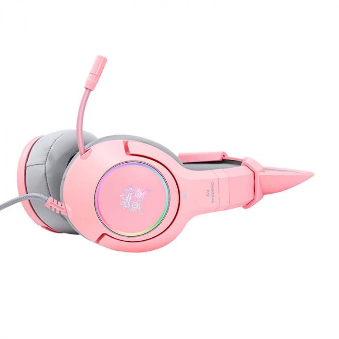 Casti de gaming ONIKUMA K9 Pink RGB [5]