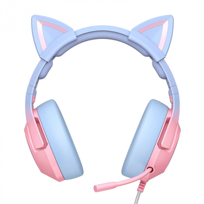 Casti de gaming ONIKUMA K9 roz si albastru [3]