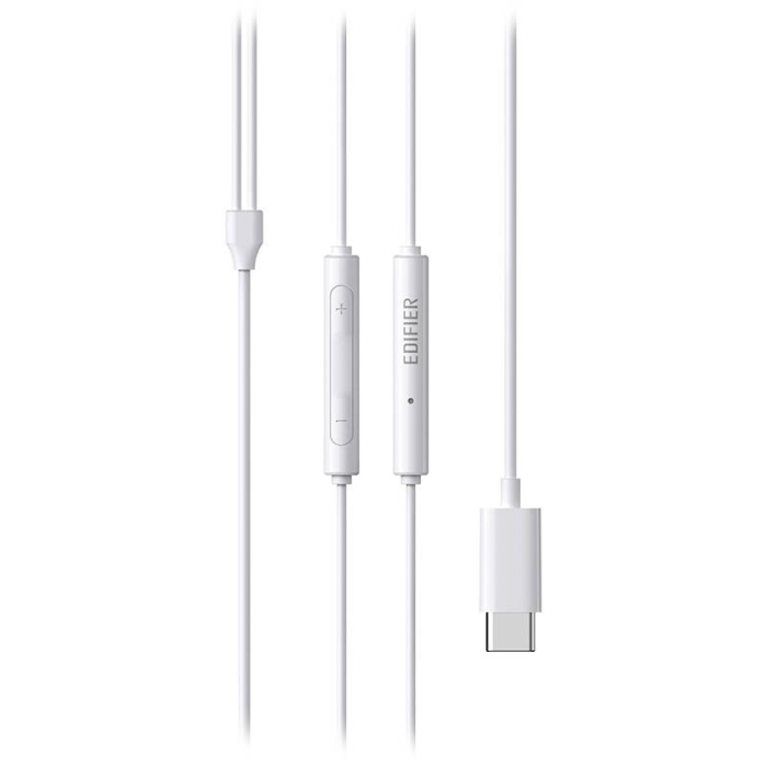 Casti in-ear cu fir Edifier P180, USB-C (alb) [6]