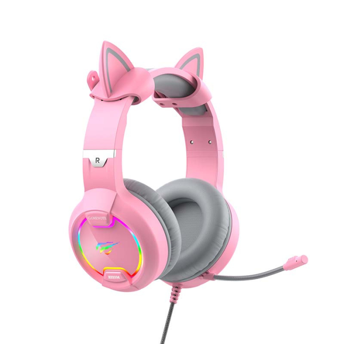 Casti pentru gaming Havit GAMENOTE H2233d RGB (roz) [4]
