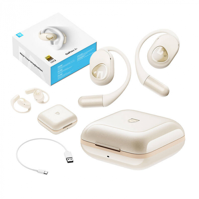Casti TWS Soundpeats GoFree2+ (alb) [3]