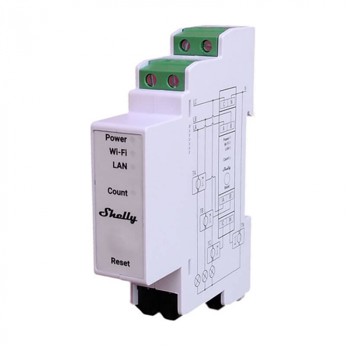 Contor de energie trifazat Shelly PRO 3EM 400A Wi-Fi [2]