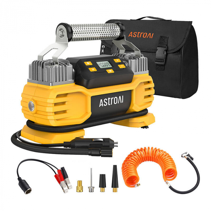 Dua AstroAI AIRUN T2 160 PSI compresor de anvelope de mare putere [2]
