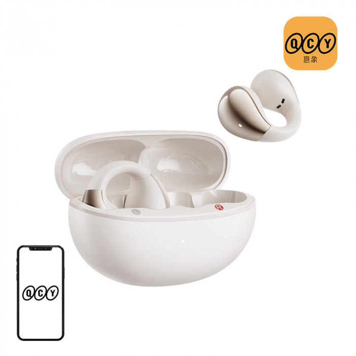 Earphones QCY Crossky Clip T33 (white) [1]