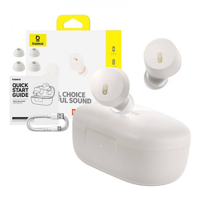 Earphones TWS Baseus Bowie E18 (white) [9]