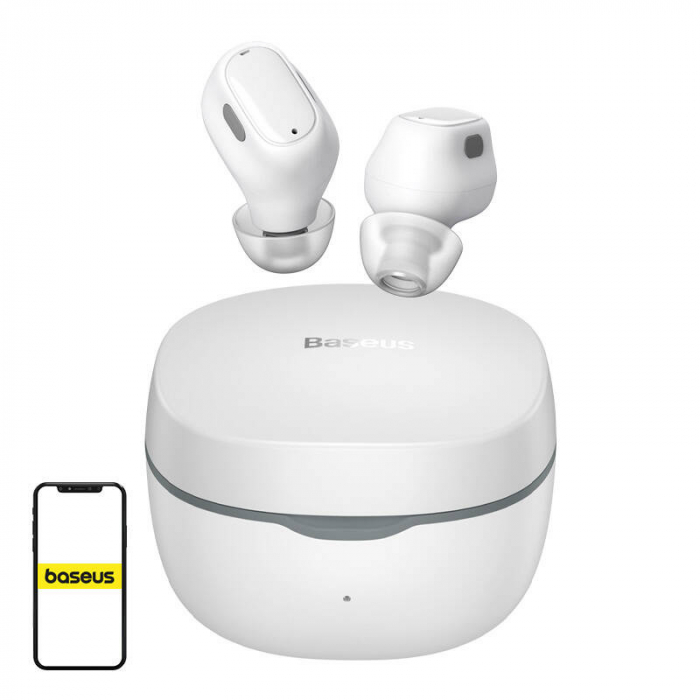 Earphones TWS Baseus Bowie WM01 (white) [1]