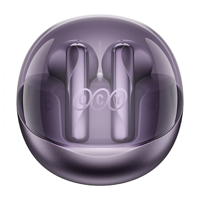 Earphones TWS QCY AilyBuds Clear T32 (purple) [4]