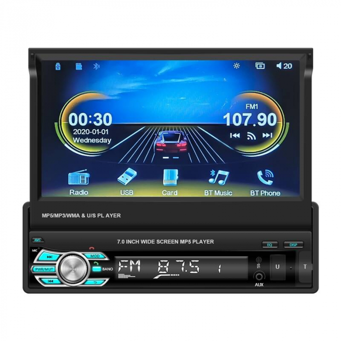 Monitor auto 7&#039;&#039; Podofo A3503 CarplayandAndroid Auto [2]