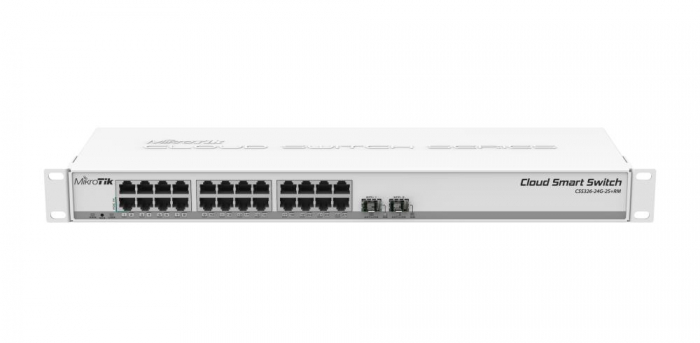 NET SWITCH 24PORT 1000M 2SFP+/CSS326-24G-2S+RM MIKROTIK [1]