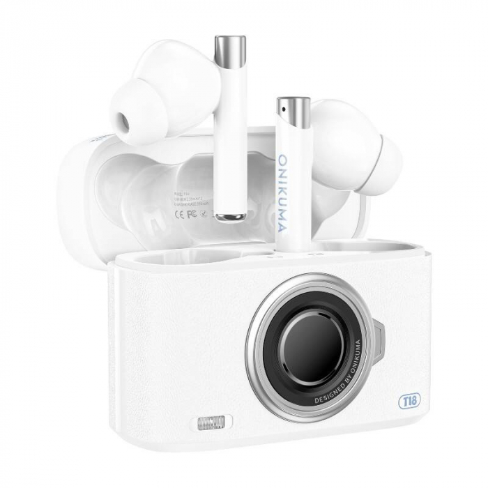 ONIKUMA T18 Bluetooth In-Ear Earphones White [1]