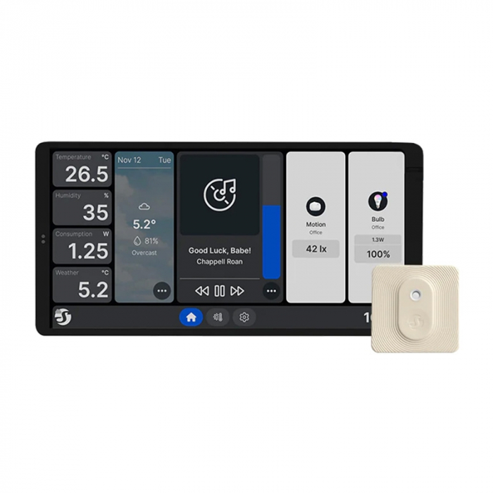 Panou de control dublu Shelly Wall Display X2 WiFi/BLU (argintiu) + BLU HandT [1]