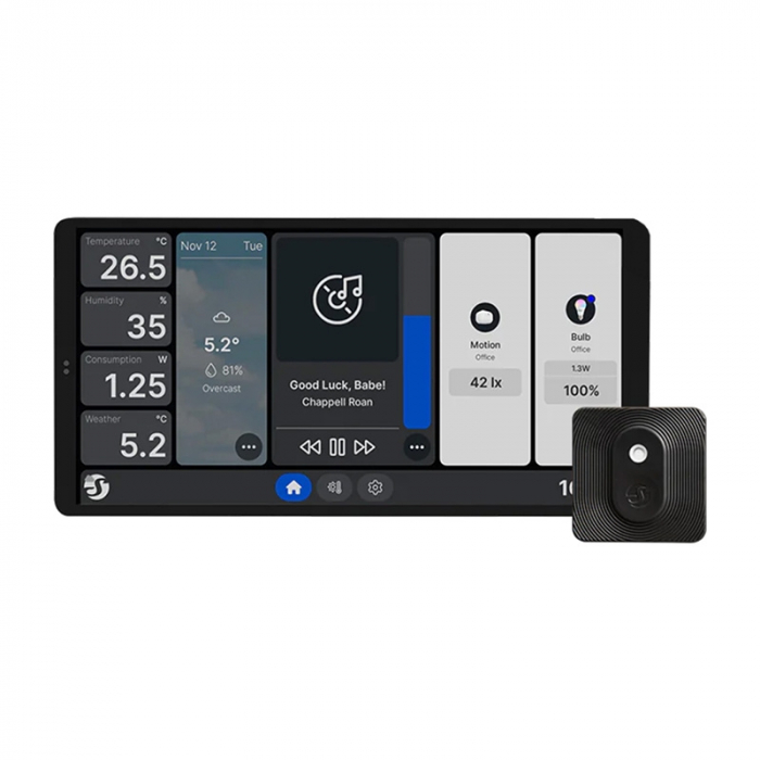 Panou de control dublu Shelly Wall Display X2 WiFi/BLU (negru) + BLU HandT [1]