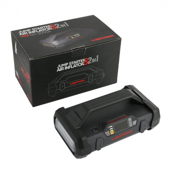 Powerbank / Jump starter Lokithor JA301, 2000A, compresor 10-150 PSI [6]